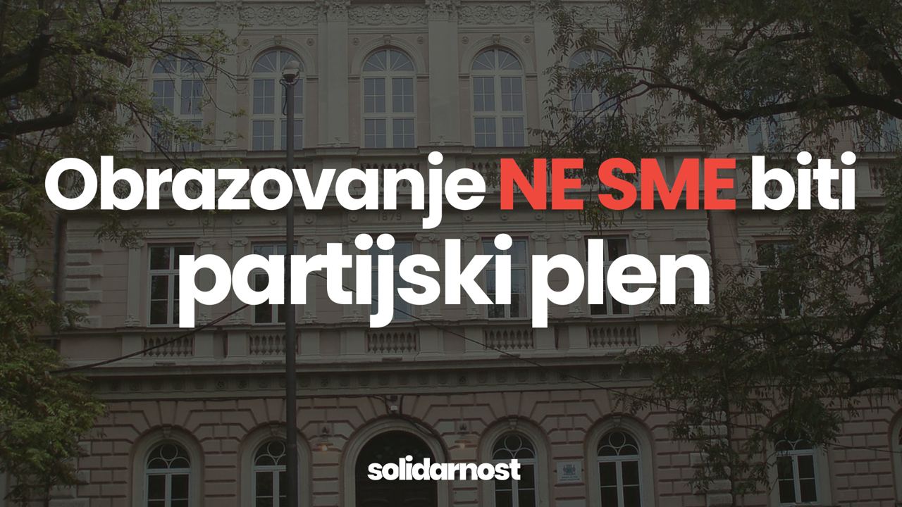 Direktor Zemunsке gimnazije izabrao naslednicu u ime svih nas. STOP partijskom zapošljavanju!